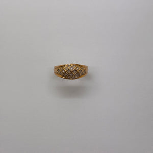Bague en or jaune 18K Taille-52