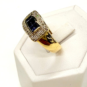 Bague en Or Jaune 18K - Taille 54