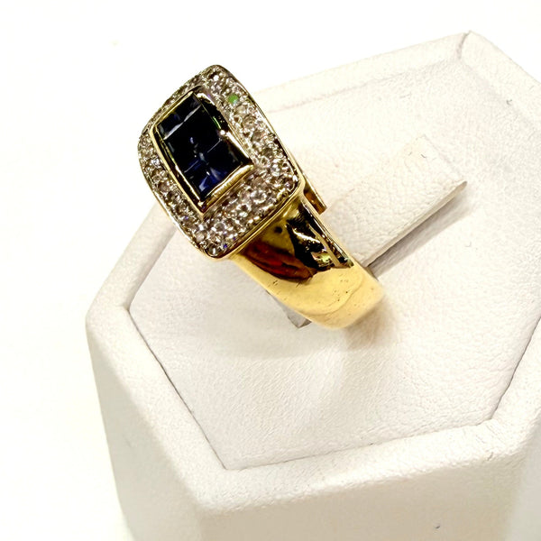 Bague en Or Jaune 18K - Taille 54