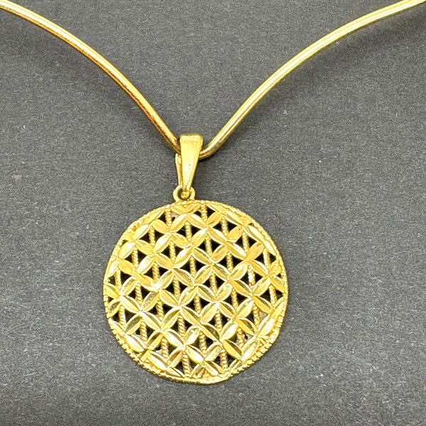 Pendentif Médaille en Or Jaune 18K - 1.47g