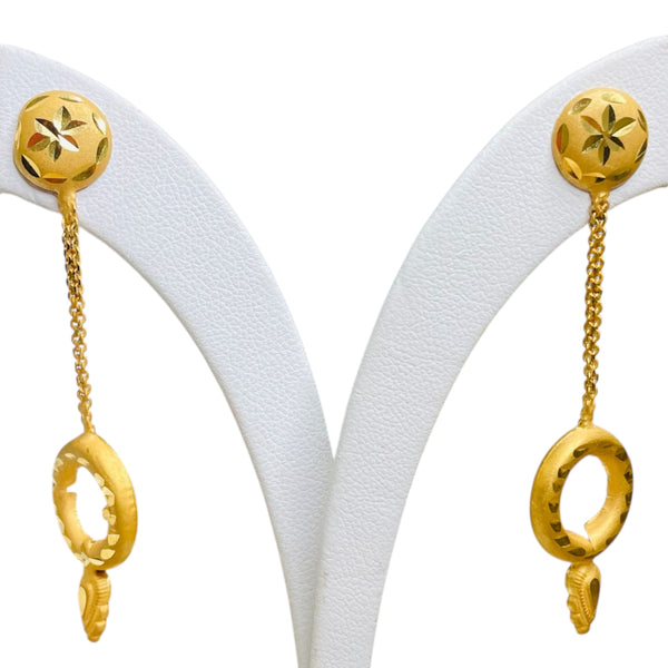 Boucles d'oreilles en or jaune 18K - 3.10 Grs