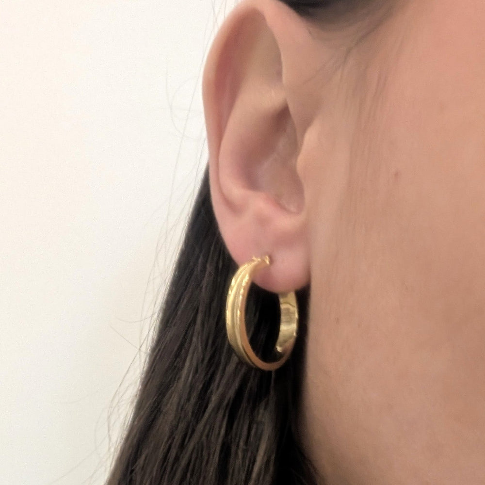 Créoles en Or Jaune 18k - 2.68gr