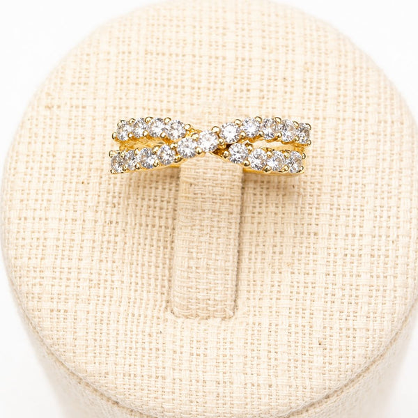 Bague en or jaune 18 K - Taille 56 - 3.12 G