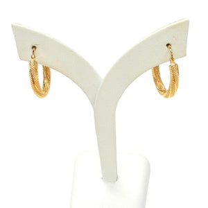 Boucles d'oreilles créoles en Or jaune 18K - 2.15G