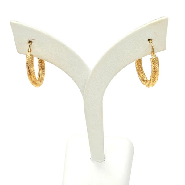 Boucles d'oreilles créoles en Or jaune 18K - 2.15G