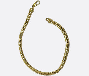 Bracelet Palmier Or Jaune 18K - 19cm - 7.39gr