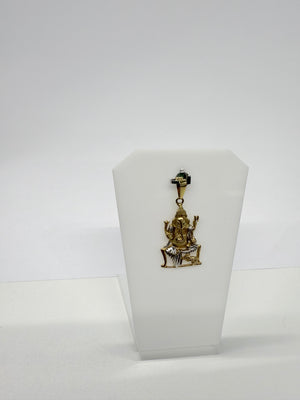 Pendentif Ganesh en Or jaune et blanc 18k