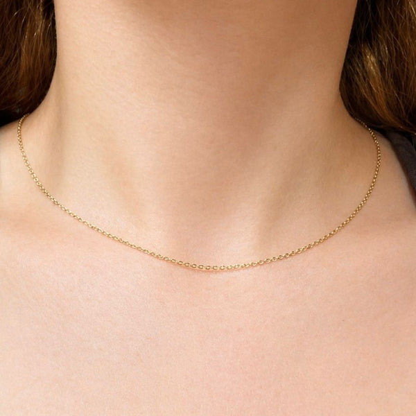 Collier Or Jaune Ras du Cou 18K - 2.15 G