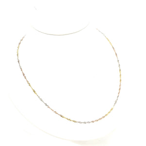 Collier Chaîne Torsadée Or 18k - 2.22 Grs
