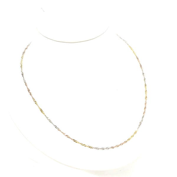 Collier Chaîne Torsadée Or 18k - 2.22 Grs