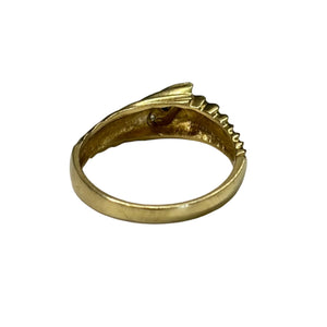 Bague Empierrée Or Jaune 750 avec Saphir et Oxyde