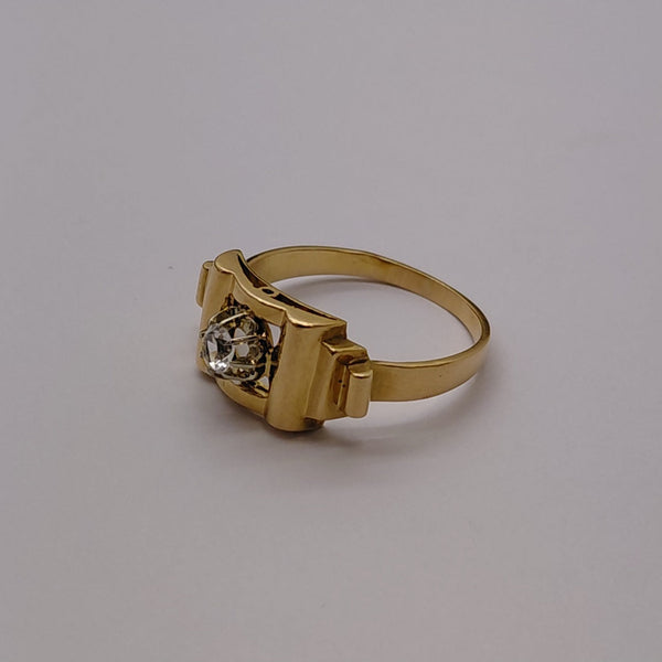 Bagues Tank en Or Jaune 18K Taille-54