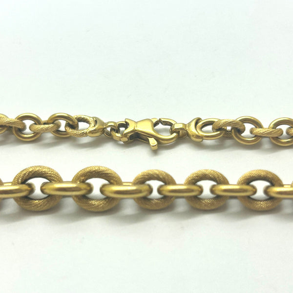Collier Ras du Cou en Or Jaune 18 K
