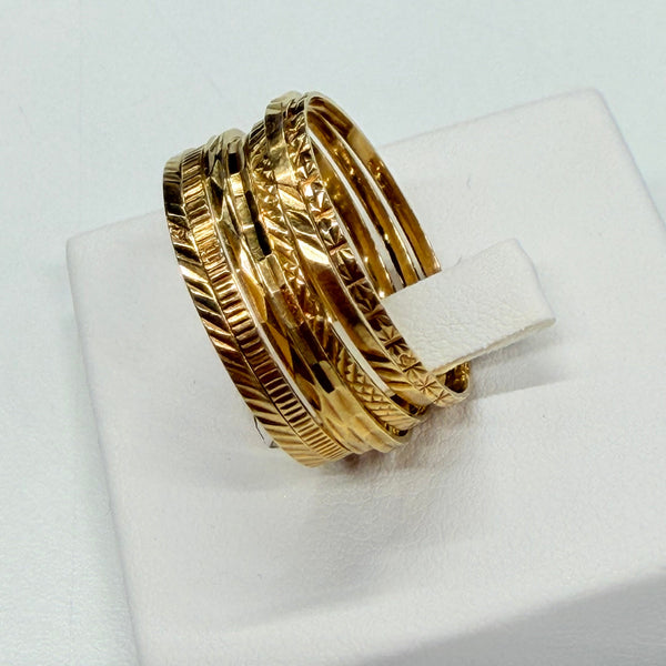 Bague Semainier en Or Jaune 18K