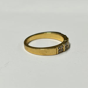 Bague Demi Tour Or Jaune 750/1000