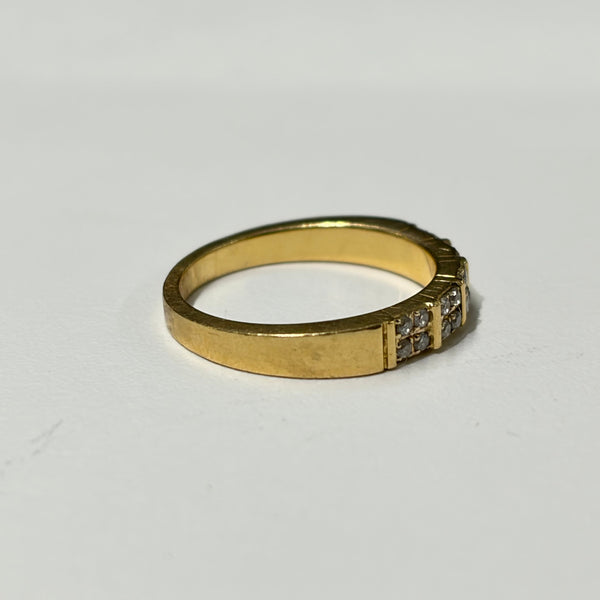 Bague Demi Tour Or Jaune 750/1000