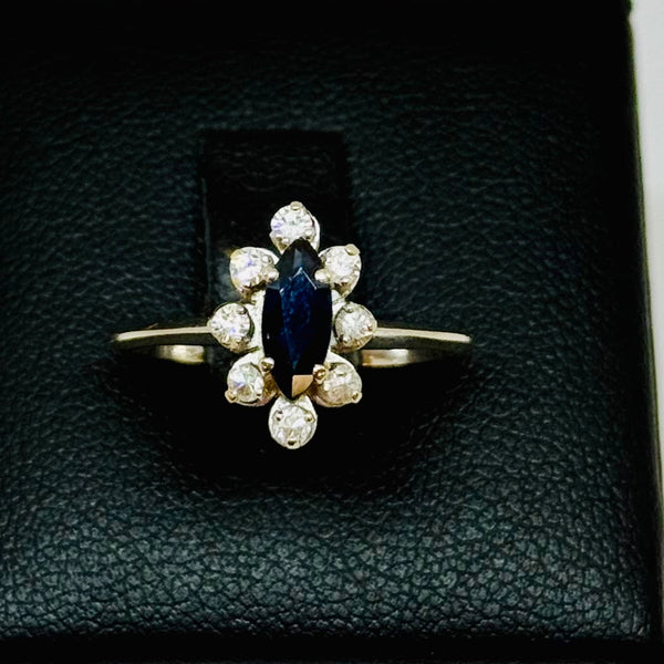 Bague Marguerite en Or Blanc et Oxyde de Zirconium