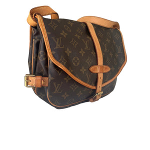 Sac à bandoulière Saumur Louis Vuitton en Toile Monogram marron