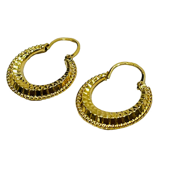 Boucles d'oreilles en Or jaune 18K - 1.65G