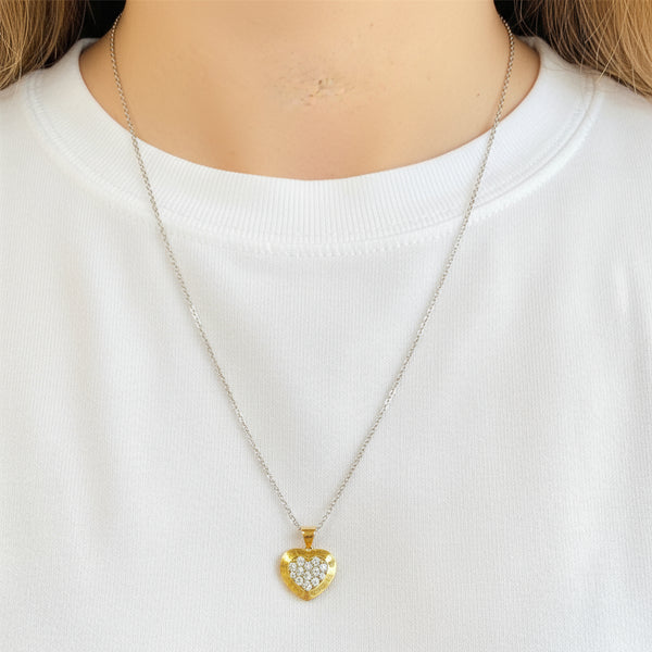 Pendentif Coeur en Or Jaune 18K