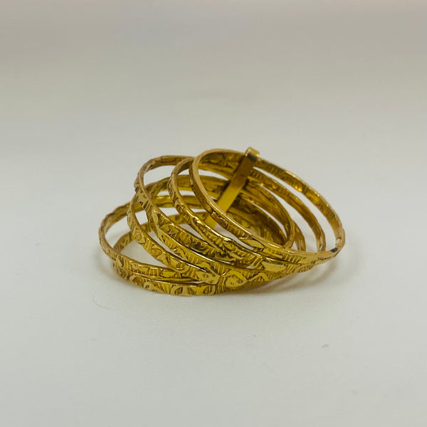 Bagues semainier en or jaune 18 carats –  T 58