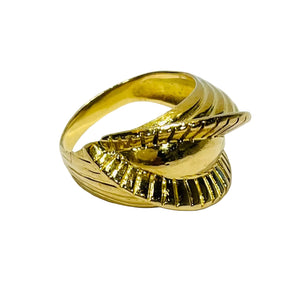 Bague Entrelacée en Or Jaune 18 K