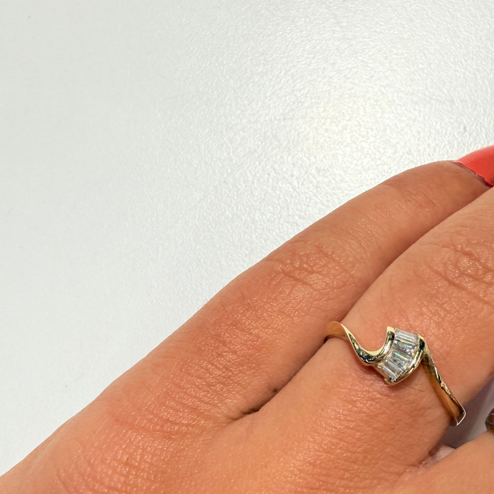 Bague en or jaune 18K Taille-52