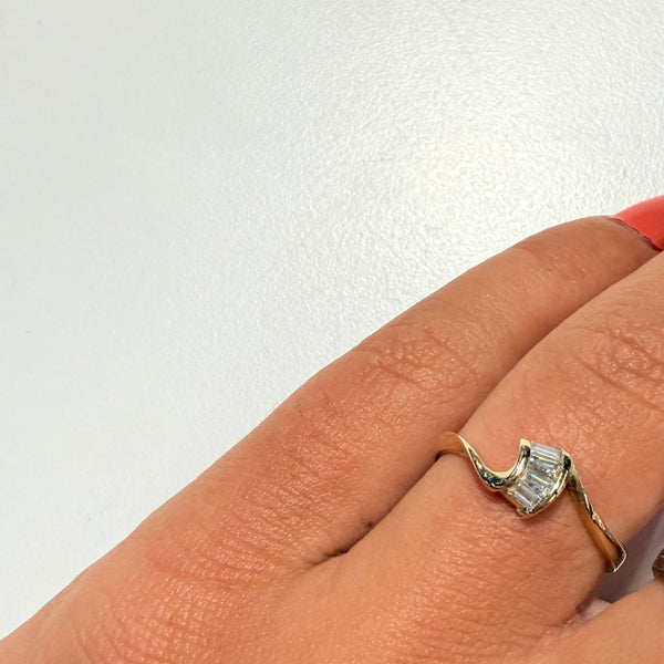 Bague en or jaune 18K Taille-52