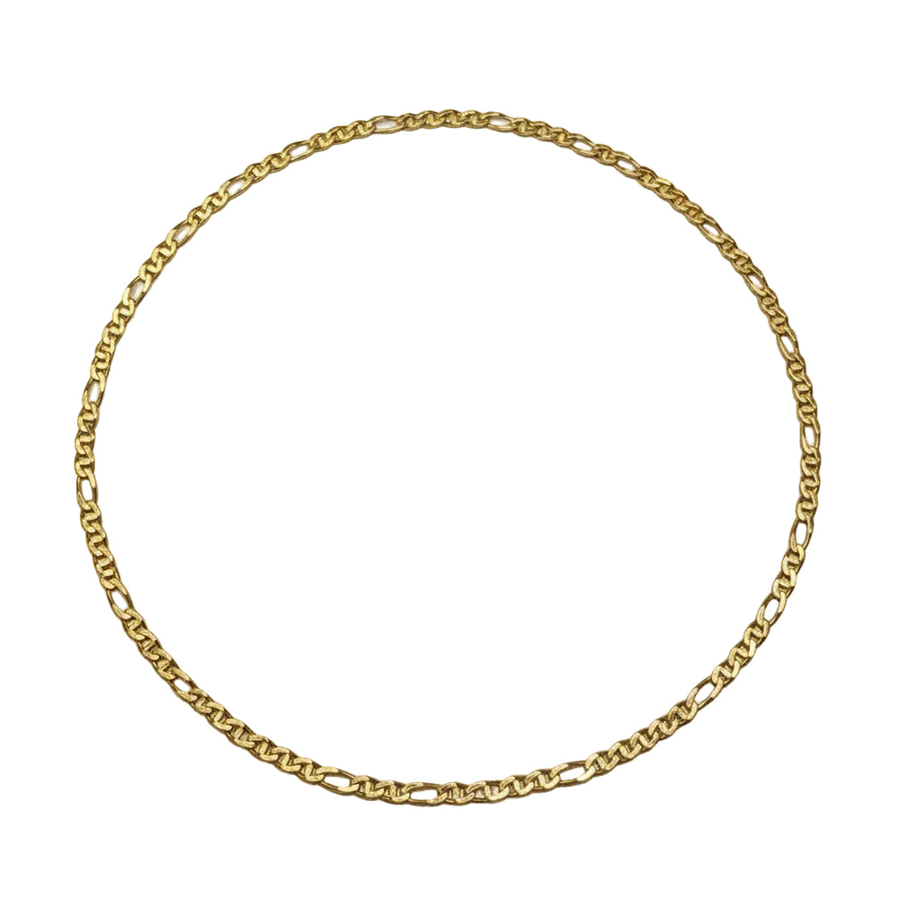 Collier Matinée Or Jaune Maille Figaro 18k - 16.36gr - 55cm