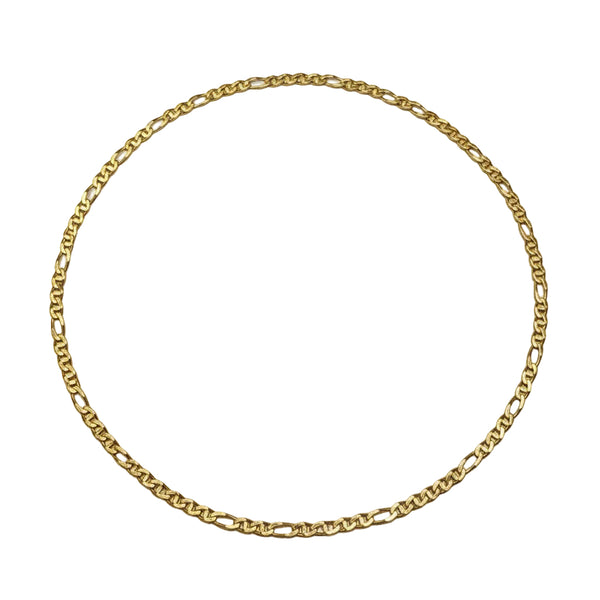 Collier Matinée Or Jaune Maille Figaro 18k - 16.36gr - 55cm