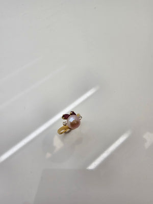 Bague en Or Jaune 18K - 3.78 Grs - Taille 57