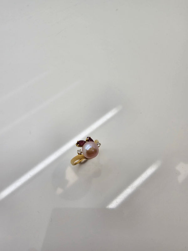 Bague en Or Jaune 18K - 3.78 Grs - Taille 57