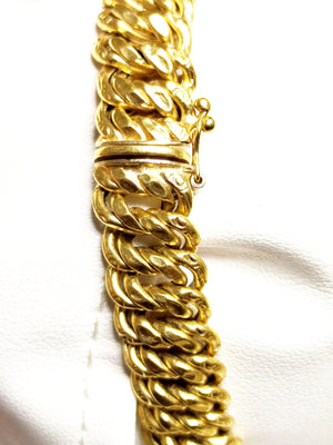 Bracelet Jonc en Or Jaune 18K 20.40 Grs