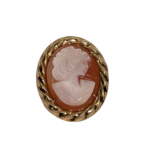 Pendentif Camée en Or Jaune 18K - 3.59g