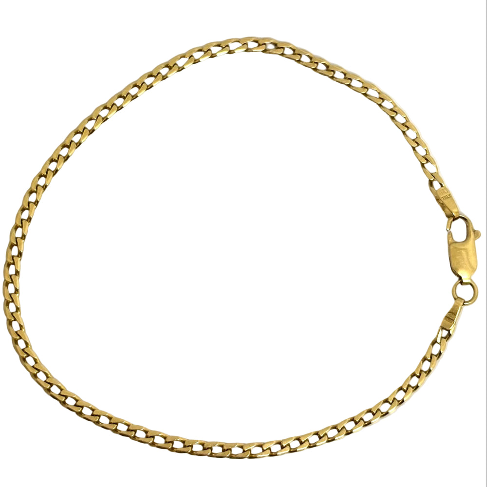 Bracelet Maille Gourmette OR Jaune 18K - 3.79Grs