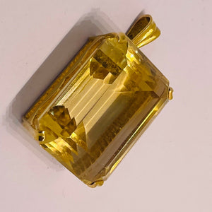 Pendentif en Or jaune 18K - Citrine - 21.74g