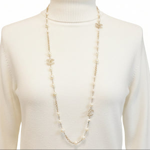 Collier Sautoir Chanel CC en dorure - 57.60 G