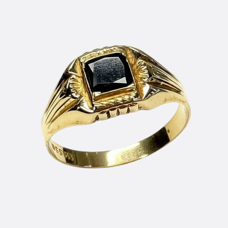 Bague Chevalière en Or Jaune 18k - 1.10 G