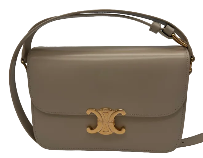 Sac à main Céline Classic en cuir box gris