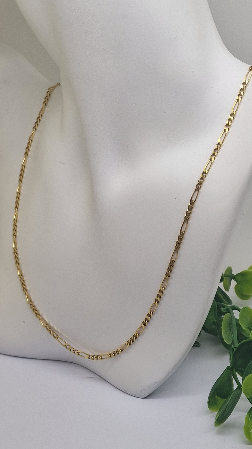 Collier Matinée en Or Jaune 18k Figaro - 11.31 Grs