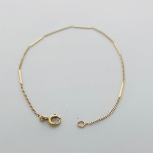 Bracelet en Or jaune 18K maille gourmette Lg 19cm