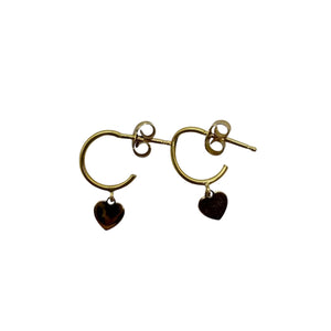 Boucles d'oreilles fantaisie en or jaune