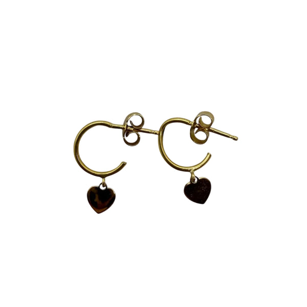 Boucles d'oreilles fantaisie en or jaune