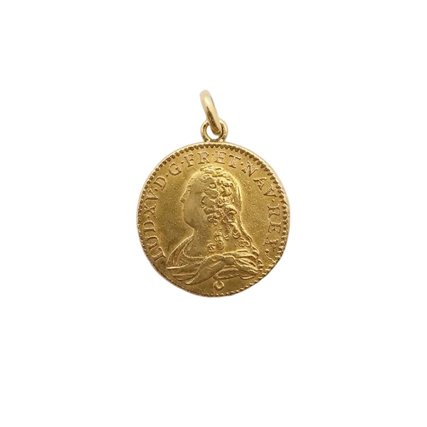 Pendentif Louis d'Or en Or Jaune 18k - 8.44 G