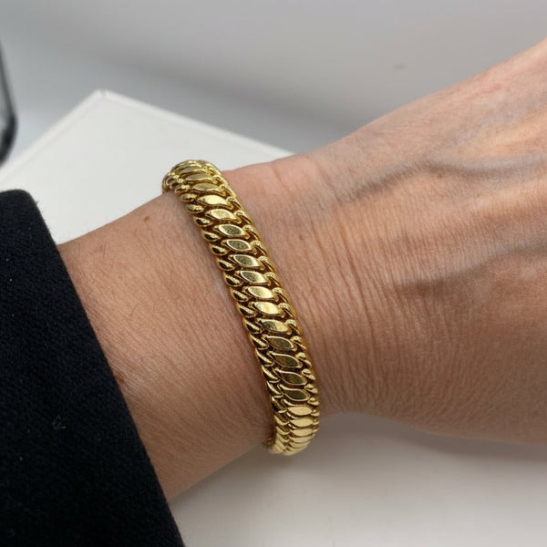 Bracelet Gourmette en Or Jaune 18K - 15.44G