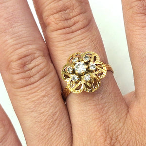 Bague Chou en Or Jaune 18K Taille-52