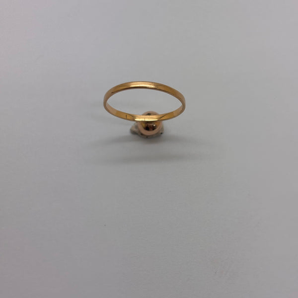 Bague Ancienne Or Jaune 18 Carats Grs Taille-54