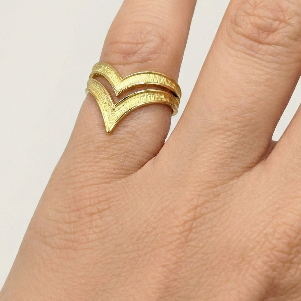 Bague Alliance en Or Jaune 18 K - Taille 50.5 - 3.65 G