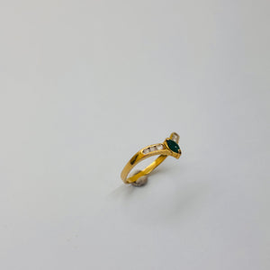 Bague en or jaune 18K Taille-56