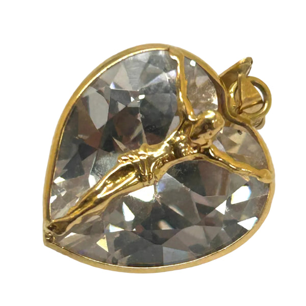 Pendentif Symbole Or Jaune 18 Carats avec Oxydes